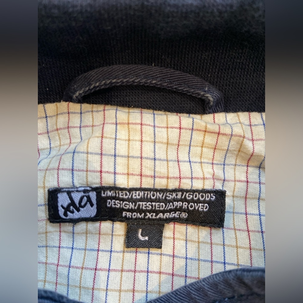 X-Large® Limited Edition Ski Jacket - Black with Cream Plaid Lining